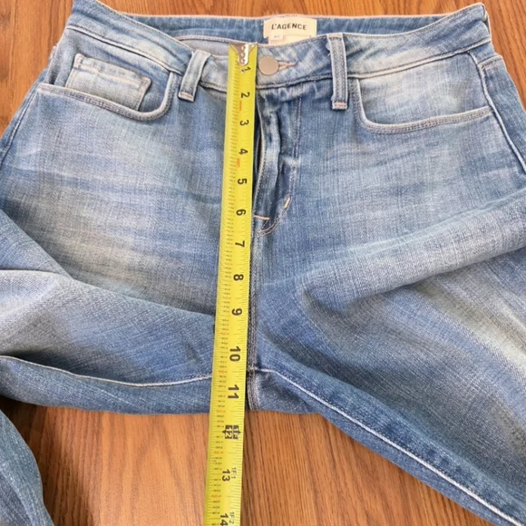 L'AGENCE Sky Blue Ankle Jeans - Picture 7 of 13